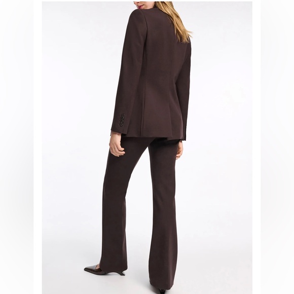 DOROTHEE SCHUMACHER Emotional Essence Brown Jacket Pant SUIT TWO PIECES 2/ 4 - Picture 5 of 11